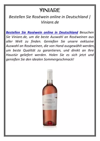 bestellen sie ros wein online in deutschland