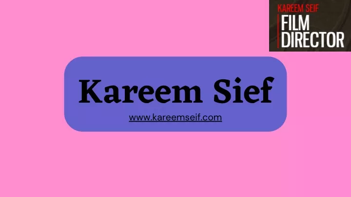 kareem sief www kareemseif com