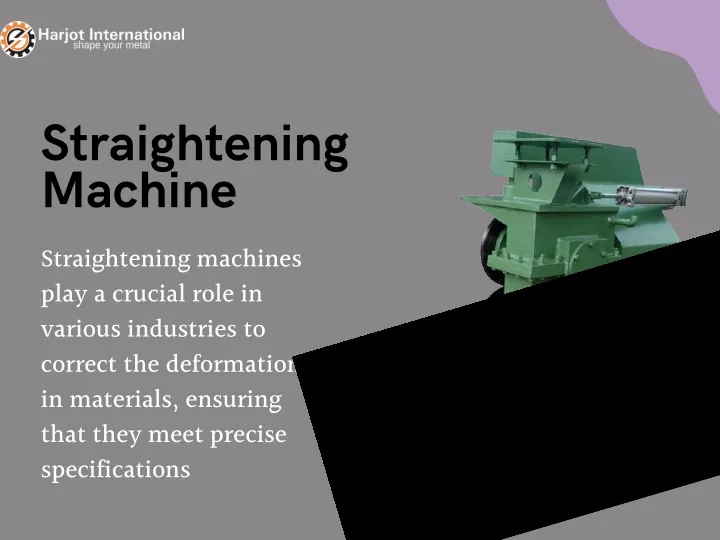 straightening machine