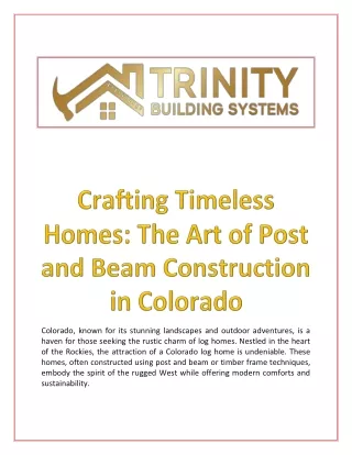 Finest Post and Beam Construction Services in Farmington, NM