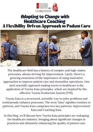 Adapting to Change with Healthcare Coaching A Flexibility-Driven Approach to Patient Care