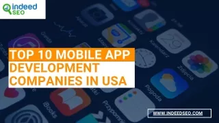 top 10 mobile app development companies in usa