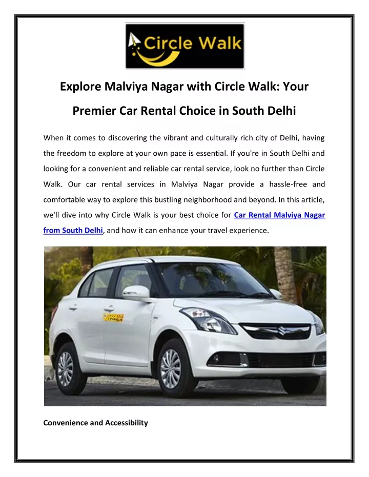 explore malviya nagar with circle walk your