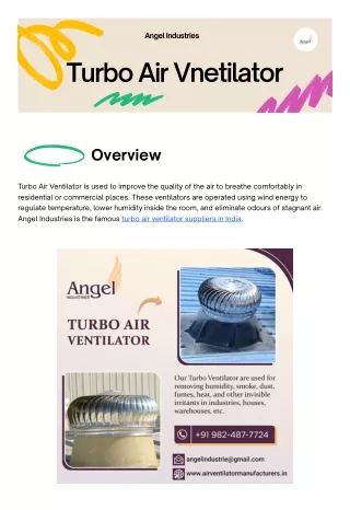 Explore Maintenance Tips of Turbo Air Ventilator