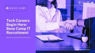 Starting Your Tech Career: Base Camp IT Recruitment's Role in Singapore