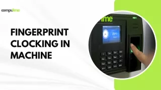 Workplace Efficiency with Fingerprint Clocking In Machines at Computime UK
