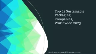 Sustainable Packaging Companies