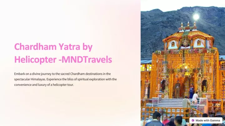 chardham yatra by helicopter mndtravels