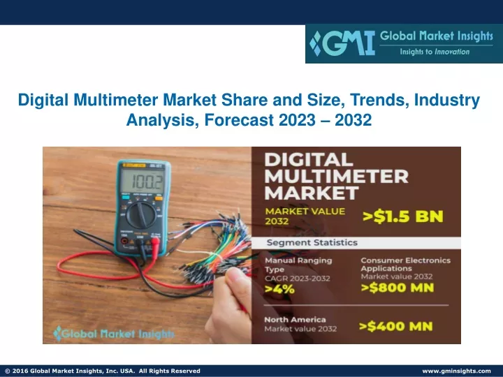 digital multimeter market share and size trends