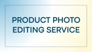 Product Photo Editing Service