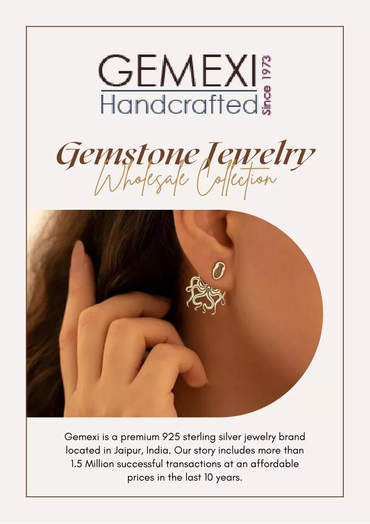gemstone jewelry wholesale collection
