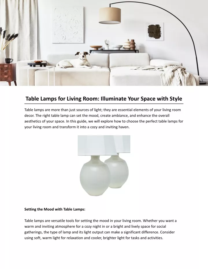 table lamps for living room illuminate your space