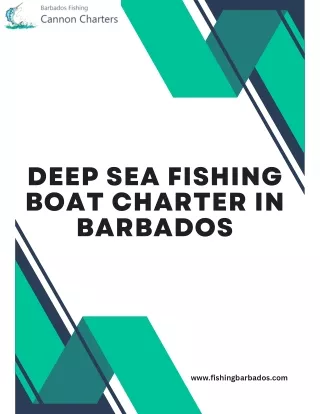 Book Your Deep Sea Fishing Adventure in Barbados Now