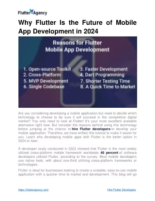 why flutter is the future of mobile