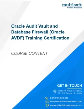 Oracle Audit Vault and Database Firewall (Oracle AVDF)