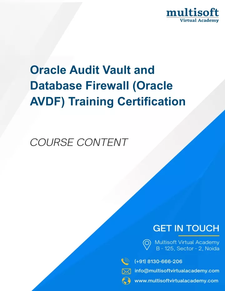 oracle audit vault and database firewall oracle