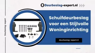 Schuifdeurbeslag voor een Stijlvolle Woninginrichting