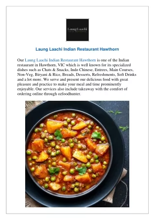 Extra 15% Offer- Laung Laachi Indian Restaurant Hawthorn, VIC