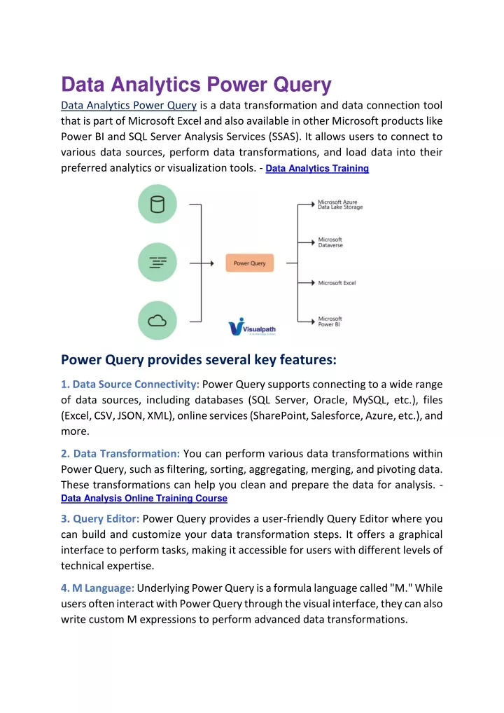 data analytics power query data analytics power