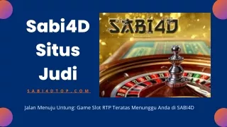 Sabi4D Situs Judi