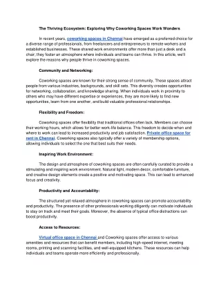 The Thriving Ecosystem_ Exploring Why Coworking Spaces Work Wonders (1)