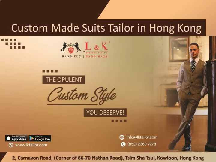 custom made suits tailor in hong kong
