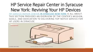 Enhance Your HP Experience with Our Service Repair Center in Syracuse, New York