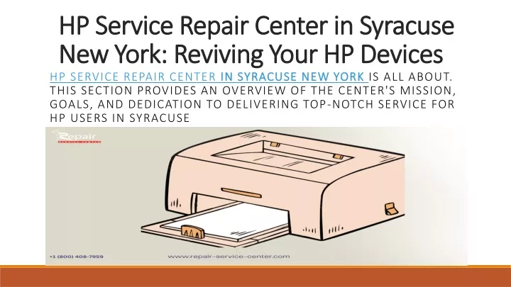 hp service repair center in hp service repair