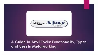 A Guide to Anvil Tools Functionality, Types, and Uses in Metalworking