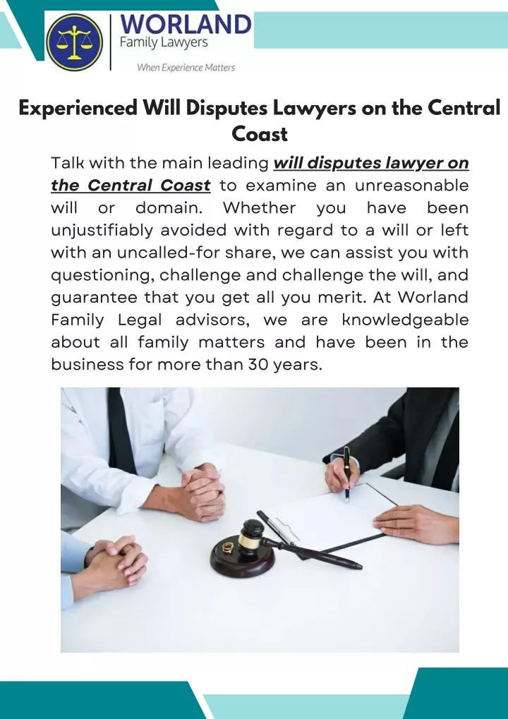 experienced will disputes lawyers on the central