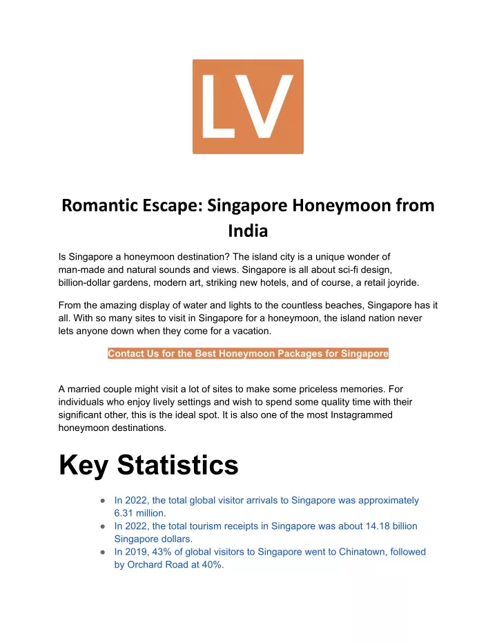 romantic escape singapore honeymoon from india