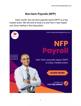 Non-farm Payrolls