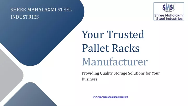 your trusted pallet racks manufacturer