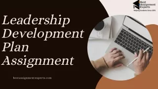 leadership development plan assignment