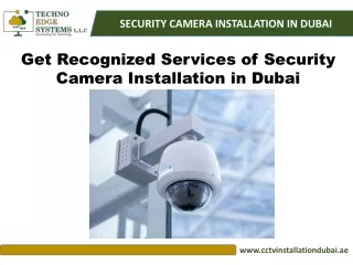 security camera installation in dubai