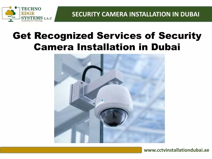 security camera installation in dubai