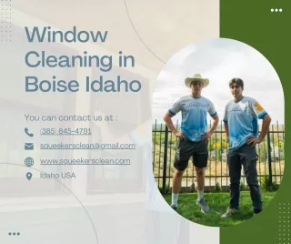 Experience the Best Window Cleaning in Boise, Idaho with Squeekers Clean