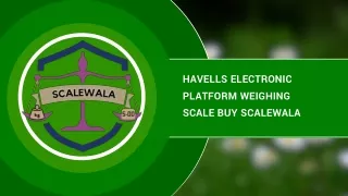 Havells electronic platform weighing scale Buy scalewala