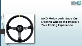 MXG Motorsport's Race Car Steering Wheels Will Improve Your Racing Experience