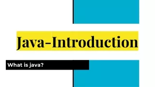 what is java?