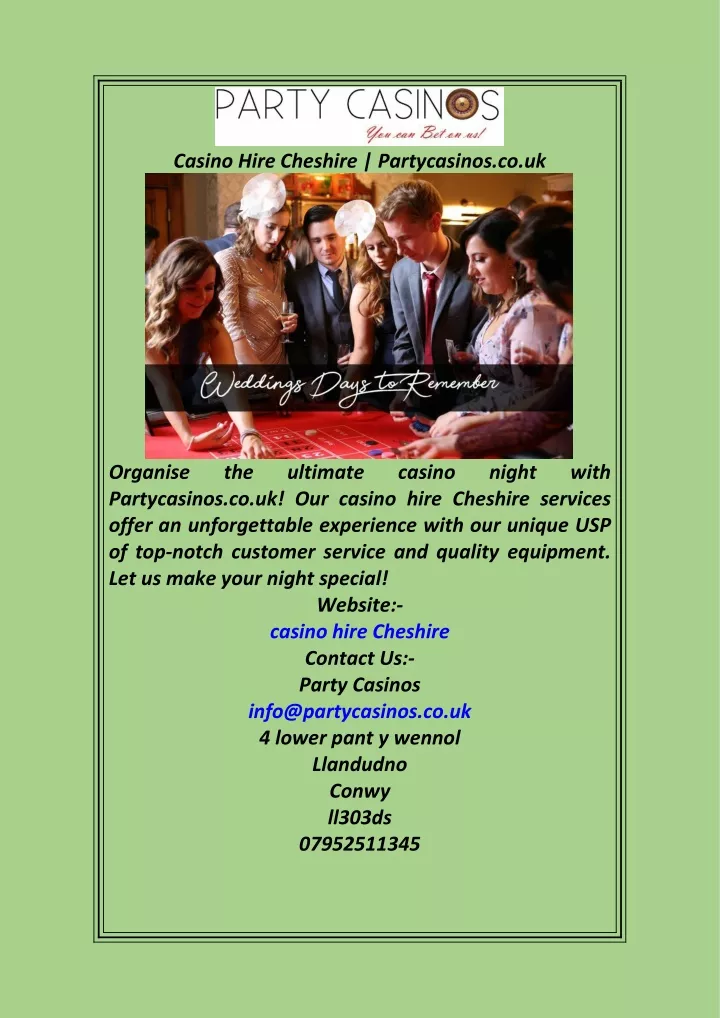 casino hire cheshire partycasinos co uk