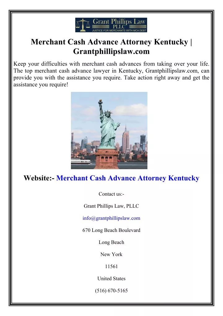merchant cash advance attorney kentucky