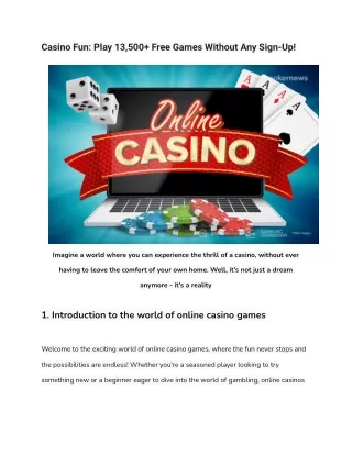 Casino Fun_ Play 13,500  Free Games Without Any Sign-Up