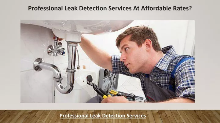 professional leak detection services
