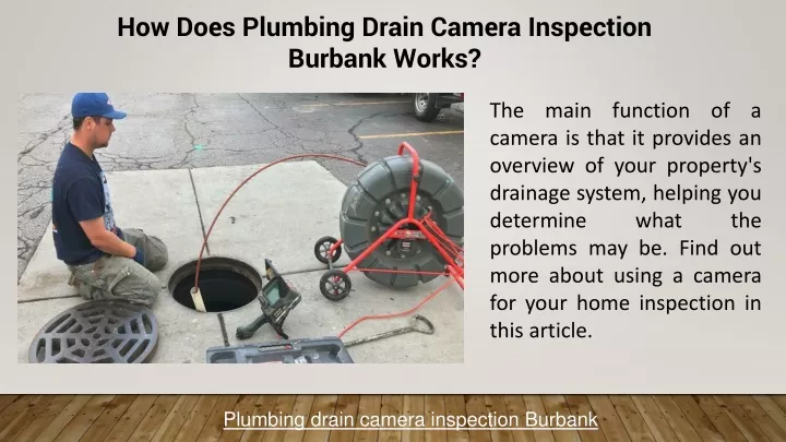 how does plumbing drain camera inspection burbank