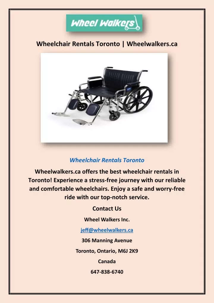 wheelchair rentals toronto wheelwalkers ca