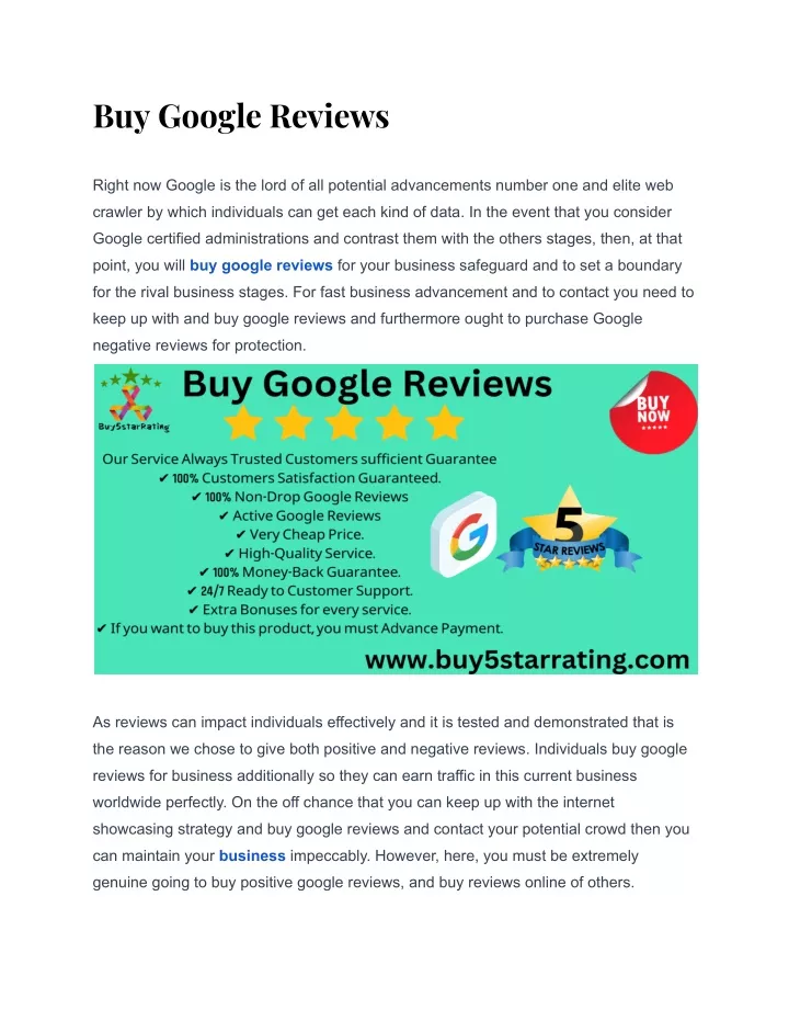 buy google reviews