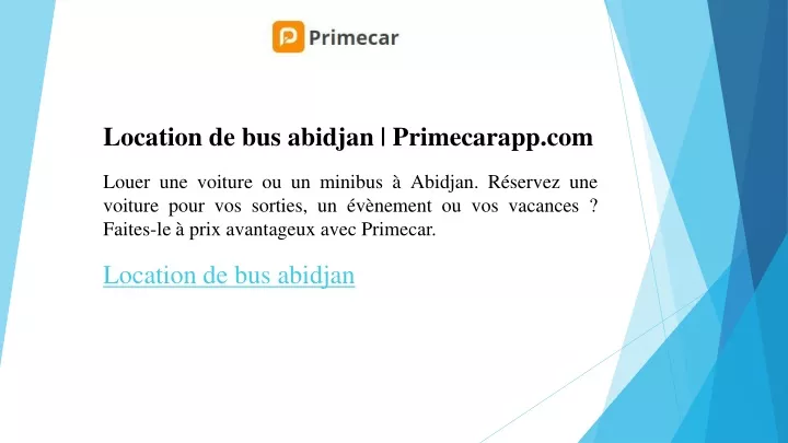 location de bus abidjan primecarapp com louer