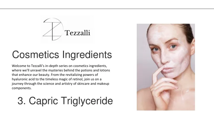 cosmetics ingredients