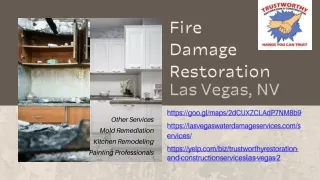 Fire Damage Restoration Service Las Vegas, NV